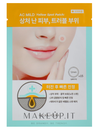 Holika Holika AC Mild Yellow Spot Patch Anti Imperfezioni 15 patch